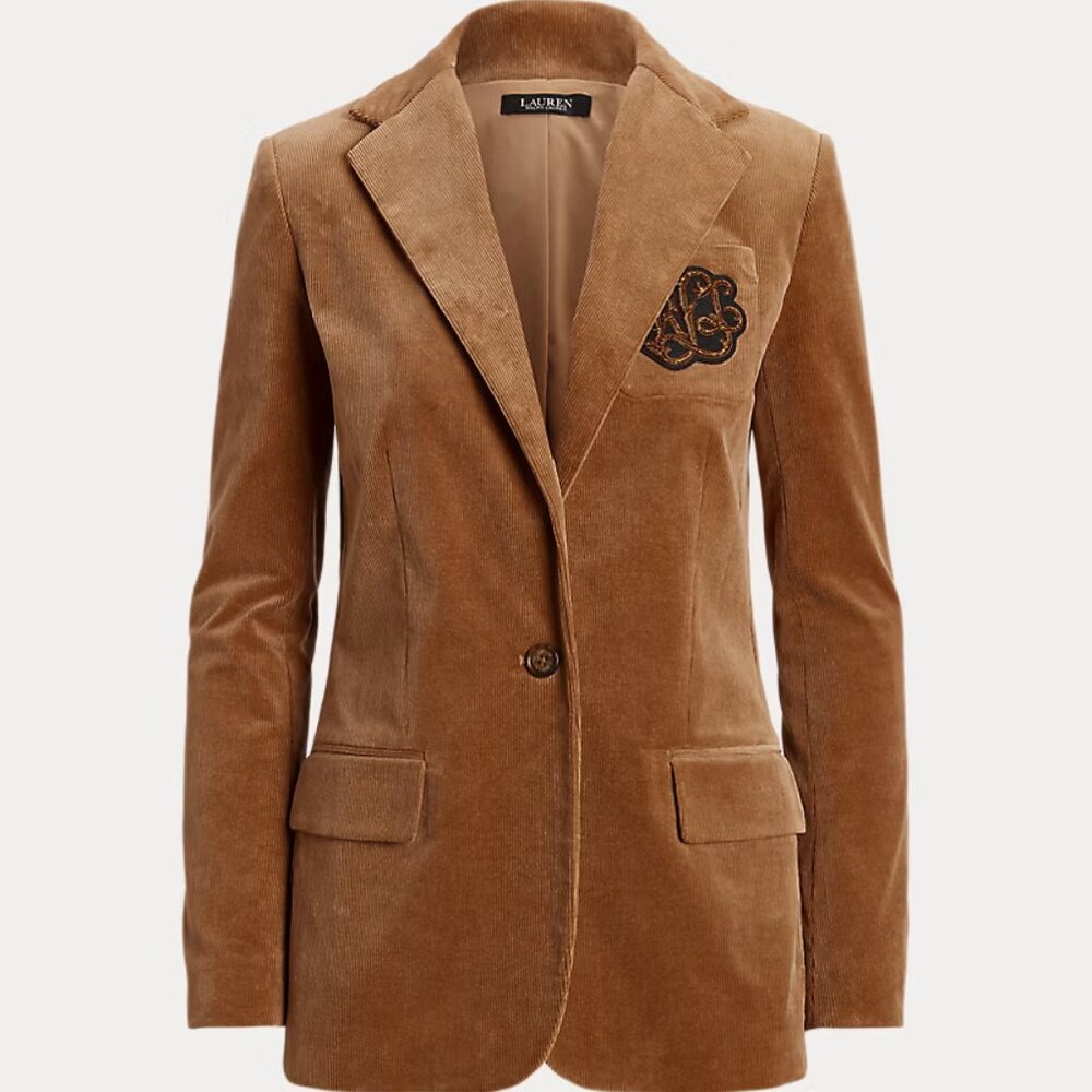 NWT LAUREN RALPH LAUREN BULLION CORDUROY BLAZER SIZE 8